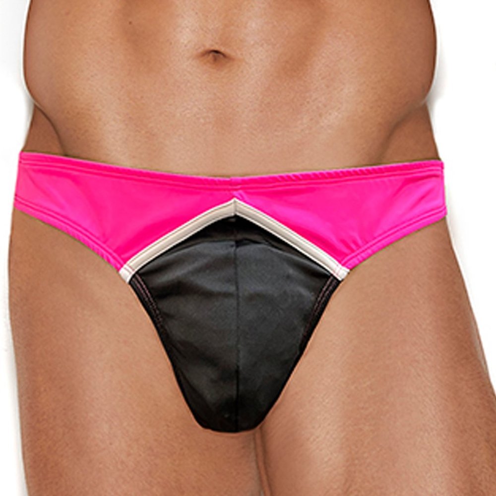 Men's Neon Contrast Thong
